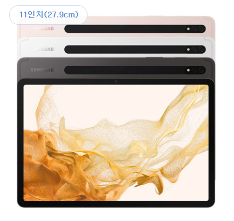 삼성전자 갤럭시탭 S8 플러스 SM-X800 그라파이트 128GB WiFi