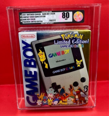 미니게임기 닌텐도 게임보이 컬러 VGA 80 포켓몬 피카츄 한정판 콘솔 Sealed NM