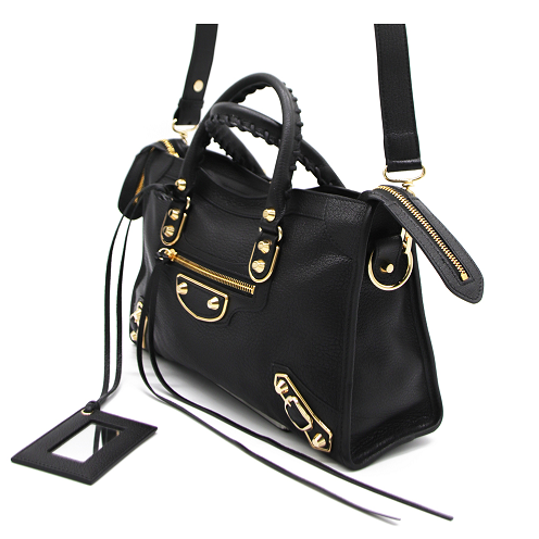 발렌시아가 METALLIC EDGE SMALL CITY BAG 432831 AQ41G 1000