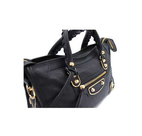발렌시아가 METALLIC EDGE SMALL CITY BAG 432831 AQ41G 1000
