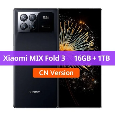오리지널 샤오미 MIX 폴드 3 스냅드래곤 8 2 세대 옥타 코어 256GB 1TB OIS 50MP 라이카 카메라 120H