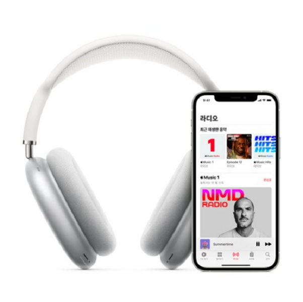 Apple 에어팟 맥스 블루투스헤드셋, 실버
