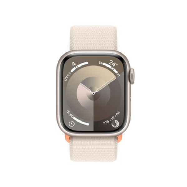 Apple 애플워치 9 GPS, 41mm, 스타라이트 / 스타라이트 스포츠 루프, Regular