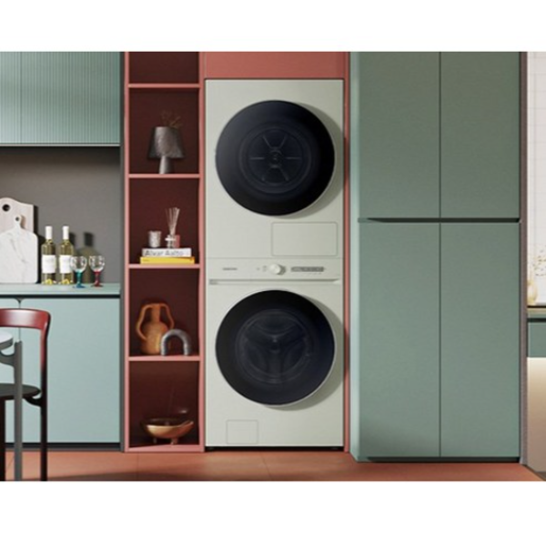 삼성전자 BESPOKE 그랑데 AI 원바디 Top-Fit WF2420HCEEC 24kg + 20kg 방문설치, 그레이지