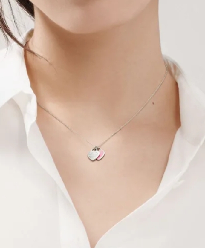 티파니앤코목걸이 핑크